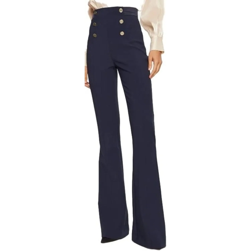 Elisabetta Franchi  Flared business pants blue blau