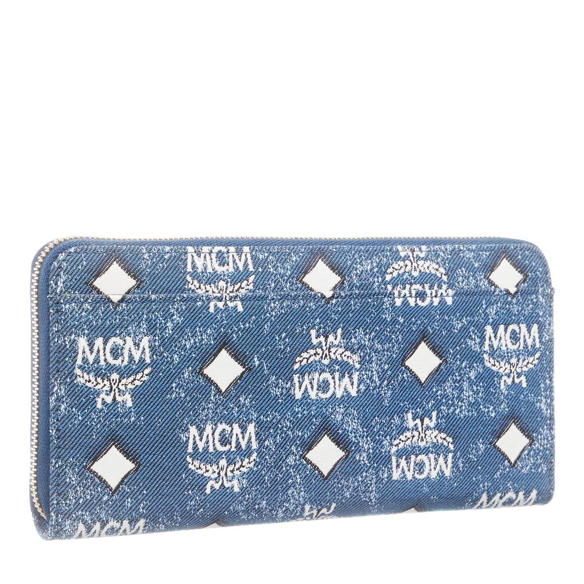 Mcm on sale blue wallet