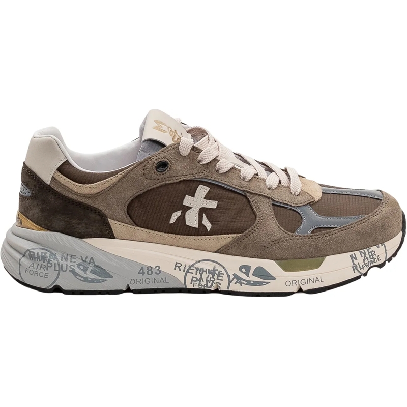 Premiata Sneaker basse Sneakers in Pelle e Tessuto taupe