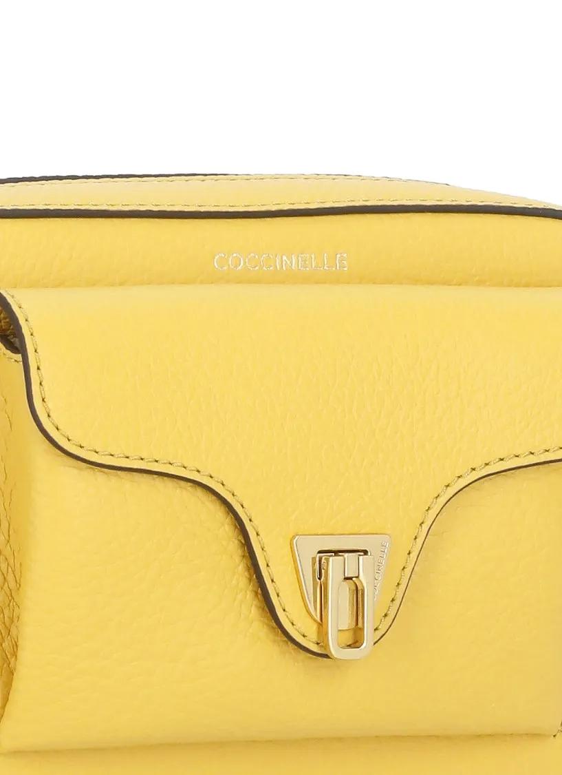 Coccinelle Hobo bags Yellow Beat Soft Mini Shoulder Bag in geel