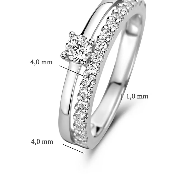 Parte Di Me Pavéring Ponte Vecchio Uffizi 925 ring Silver(Image 4)