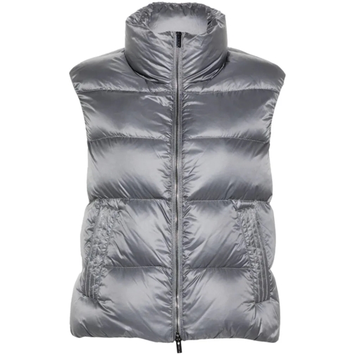 Peserico Monili Chain-Detail Gilet Grey Veste de transition