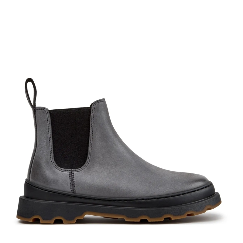 Camper Stiefel Stiefeletten Brutus+- Zertifikat der Leather Wor mittel-grau