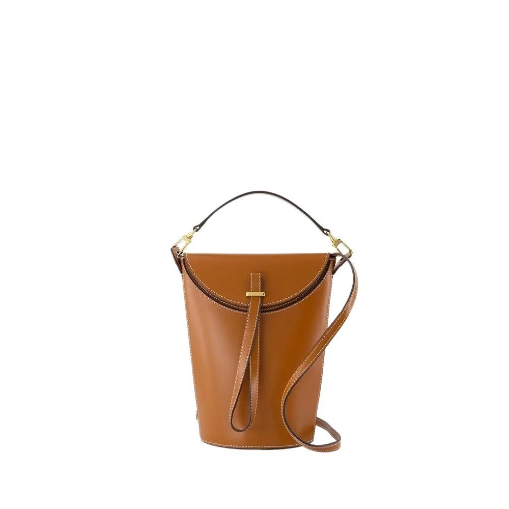 Staud Beuteltasche - Phoebe Convertible Bucket Bag - Leather - Brown - Gr. unisize - in Braun - für Damen