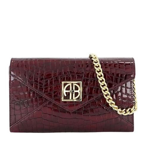 Anine Bing Clutch Elly Small Clutch - Leather - Burgundy Burgundy