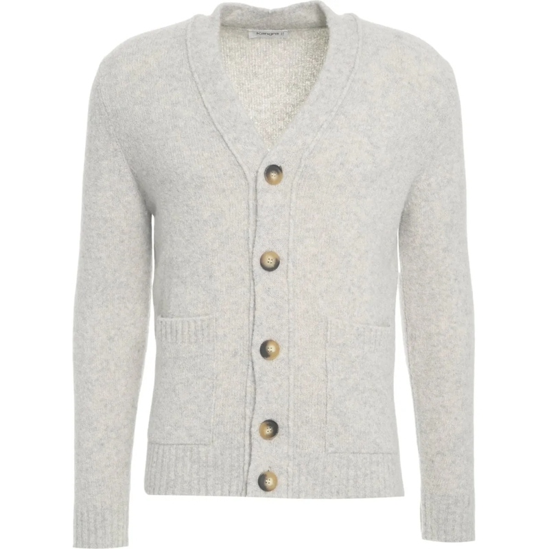 Kangra Weste Cashmere cardigan grau