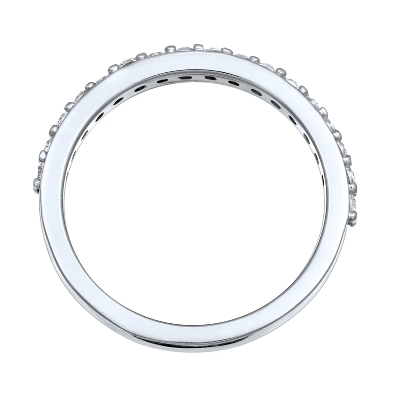 Elli Ring Ring Laborgezüchteter Diamant Weiß (0.068 ct) 925  silber(Image 3)