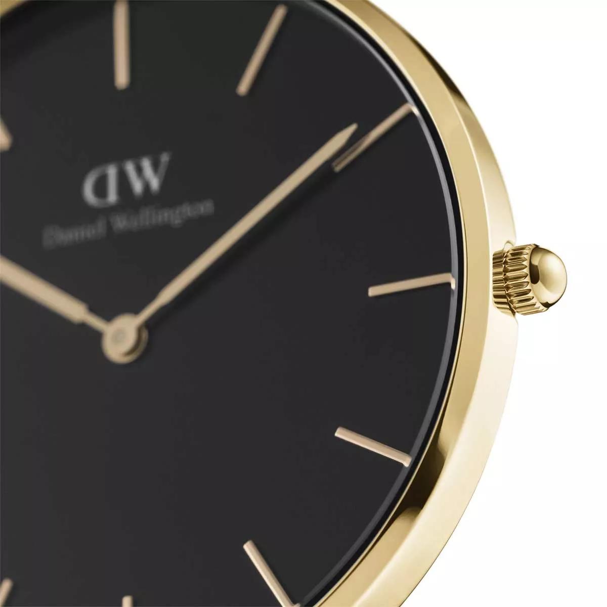 Daniel Wellington Petite 36mm Watch Evergold Black | Quartz Watch