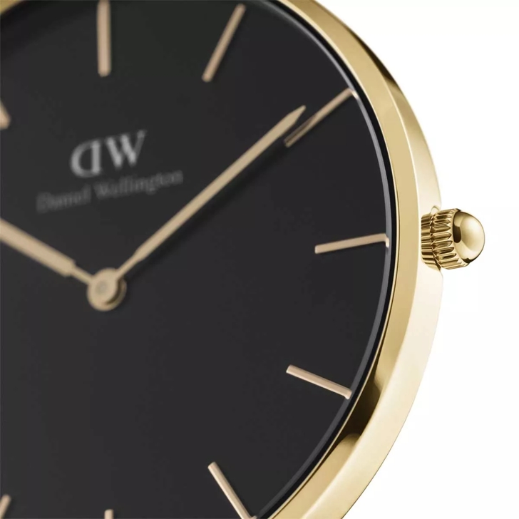 Daniel Wellington Petite 36mm Watch Evergold Black Quartz Watch