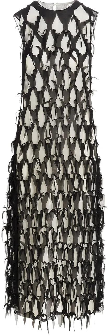 Thumbnail - Maison Margiela - Maison Margiela Silk Midi Dress - Größe 40 - black