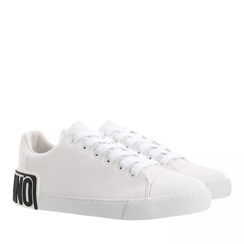 Moschino Sneakerd Vulca25 Vitello Bianco scarpa da ginnastica bassa