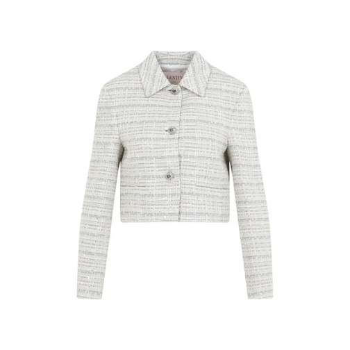 Valentino Blazer Gray And Blue Tweed Blazer Grey