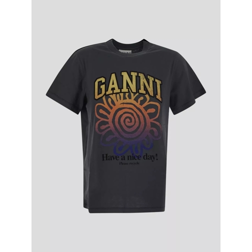 GANNI GANNI - T3717 - 490 GANNI T-shirt e Polo Volcanica braun 