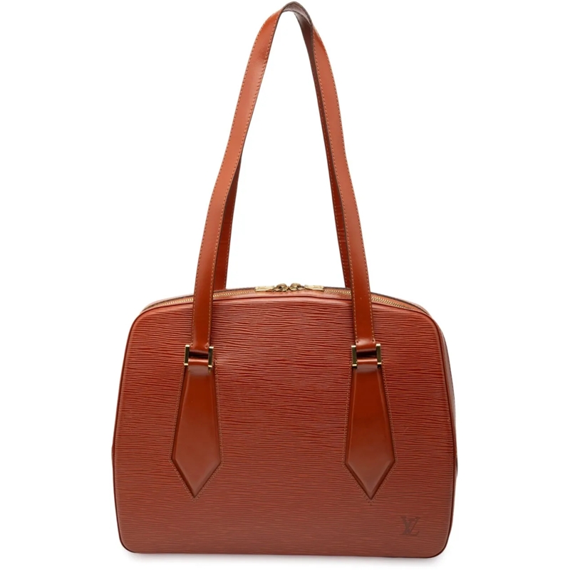 Louis Vuitton Schultertasche Epi Voltaire braun
