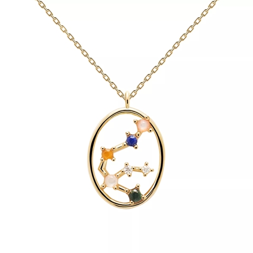 PDPAOLA Necklace AQUARIUS Yellow Gold Collier court