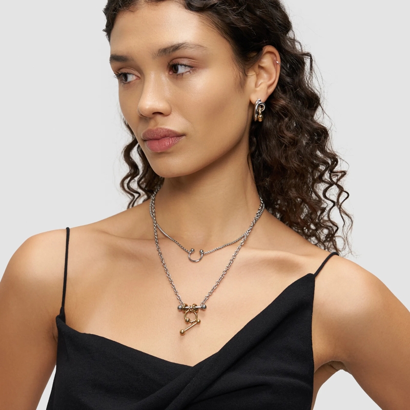 Liebeskind Berlin Mittellange Halskette Edelstahl Urban Chic silber(Image 6)