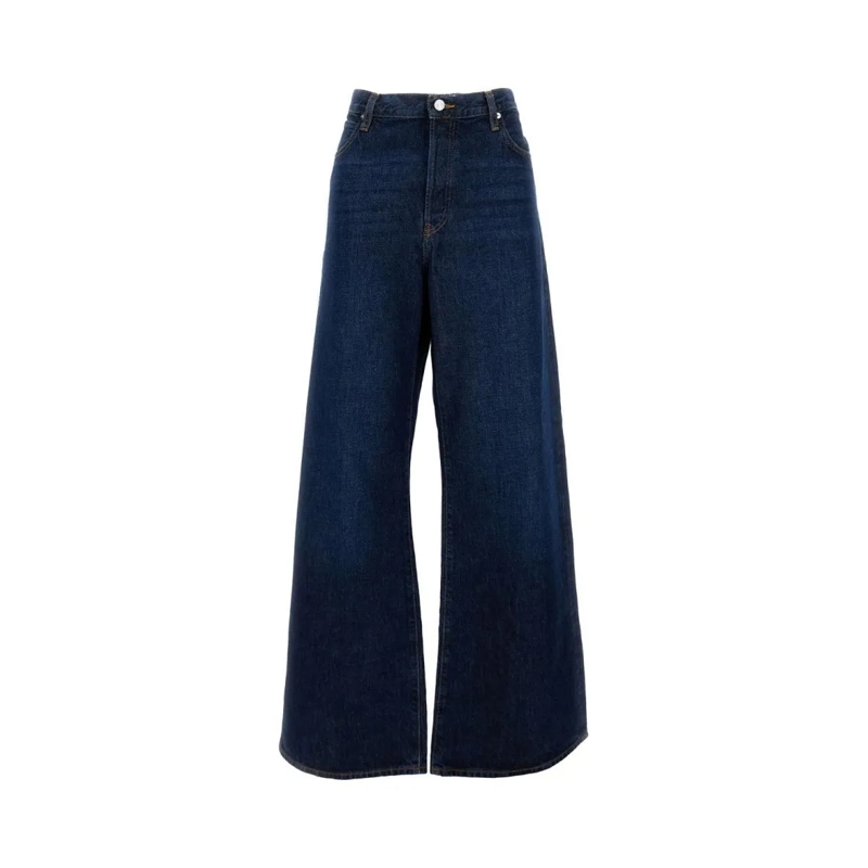 FRAME Jeans Loose-Fit Wide-Leg Jeans With Classic 5-Pocket Des Blue