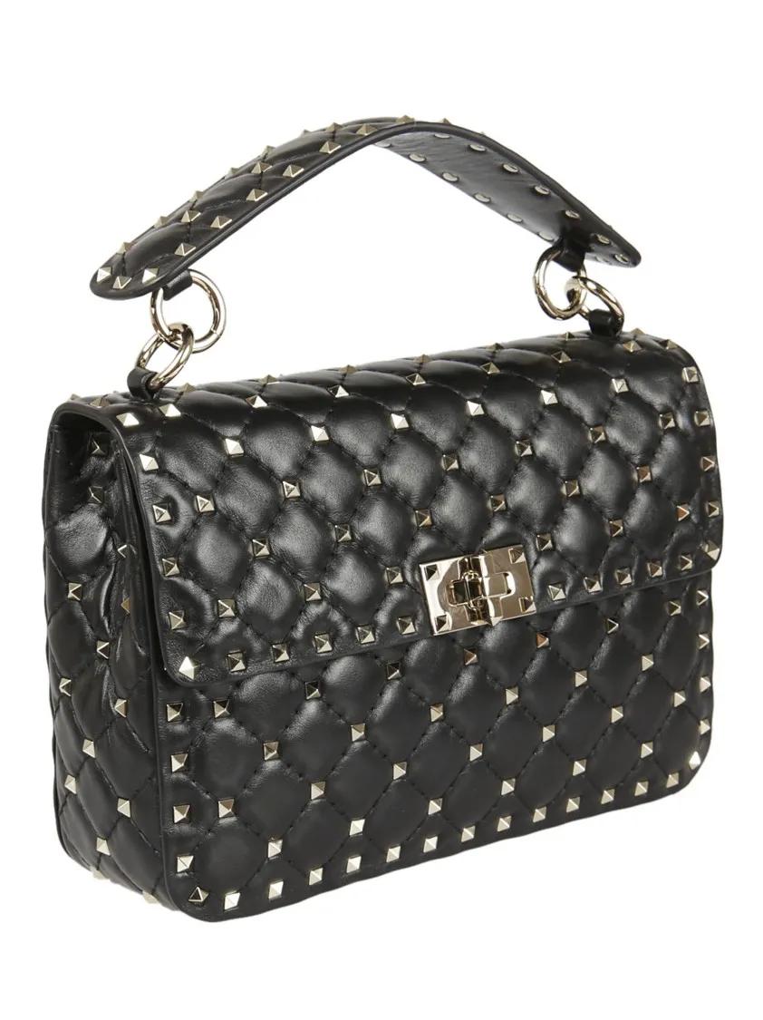 Valentino Hobo bags Medium Shoulder Bag Spike Rockstud in zwart
