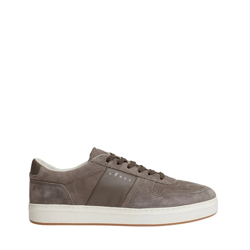 Hogan Lage-top sneaker H Tv Suede Dove Gray Brown