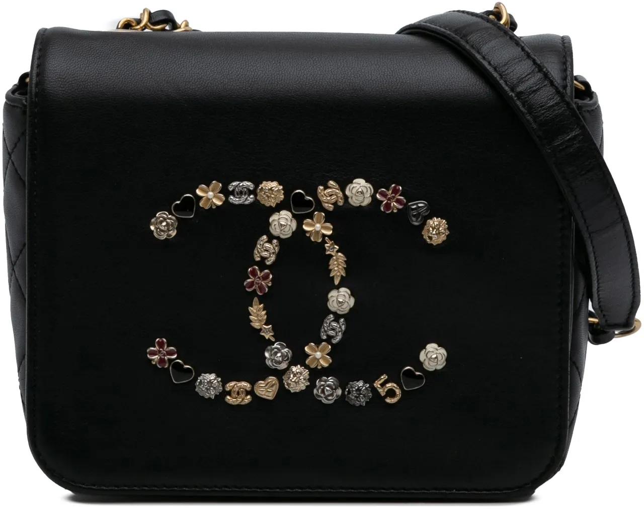 Chanel Hobo Bags - Lambskin Lucky Charms Flap Crossbody - Gr. unisize - in Schwarz - für Damen