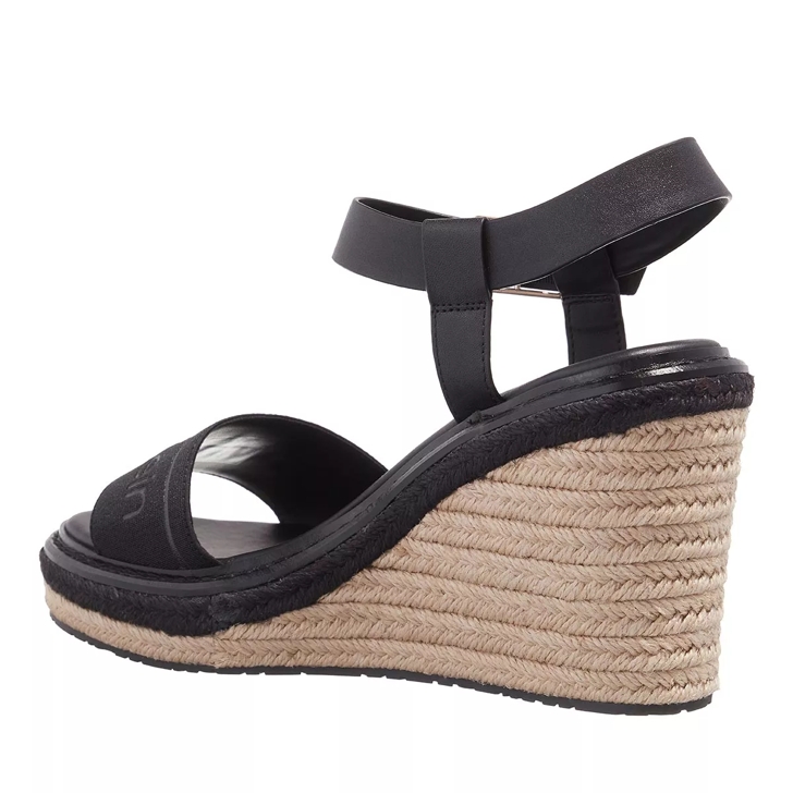 Calvin klein black wedge on sale sandal