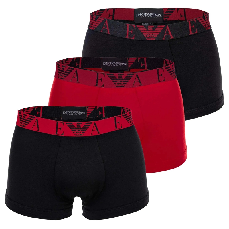 Emporio Armani  Drei kurze Boxershorts von der Marke EMPORIO ARMAN bunt