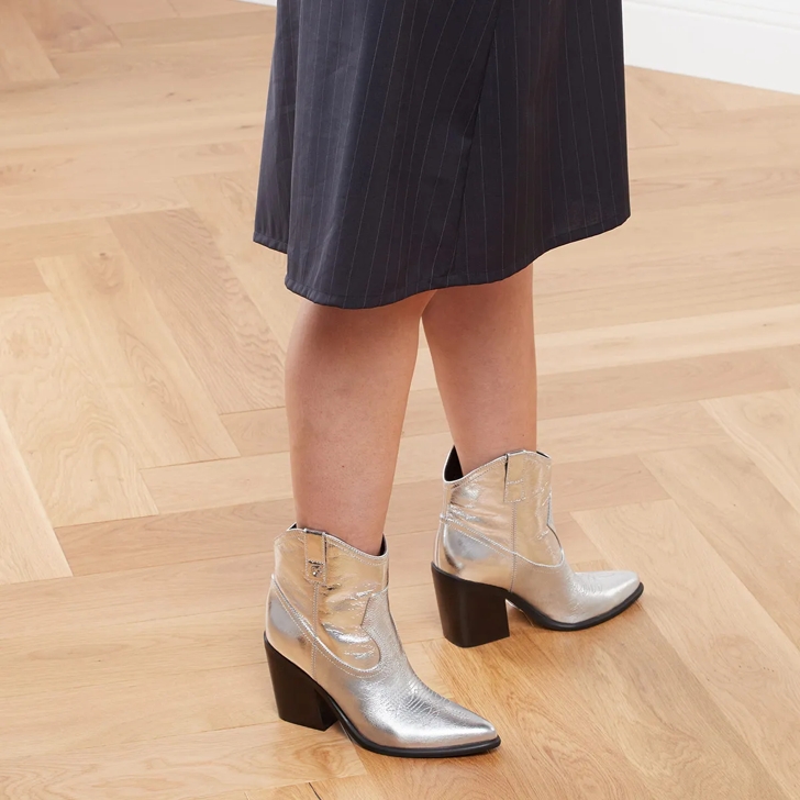 Guess Jalella Silver Ankle Boot