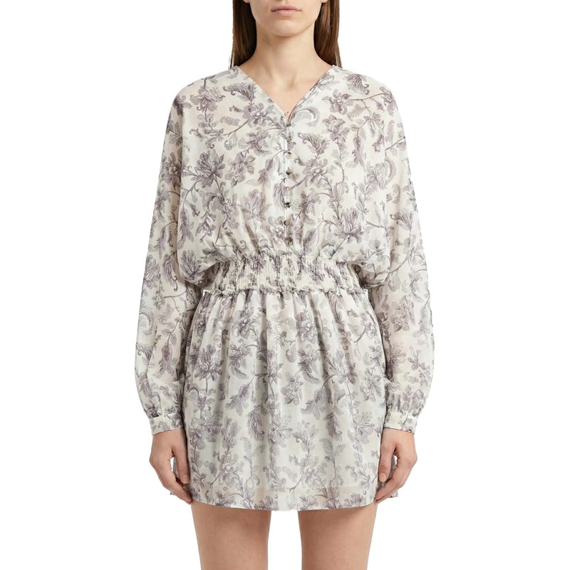 Golden Goose Mini-robe Minikleid mit Blumenmuster weiß(Image 2)