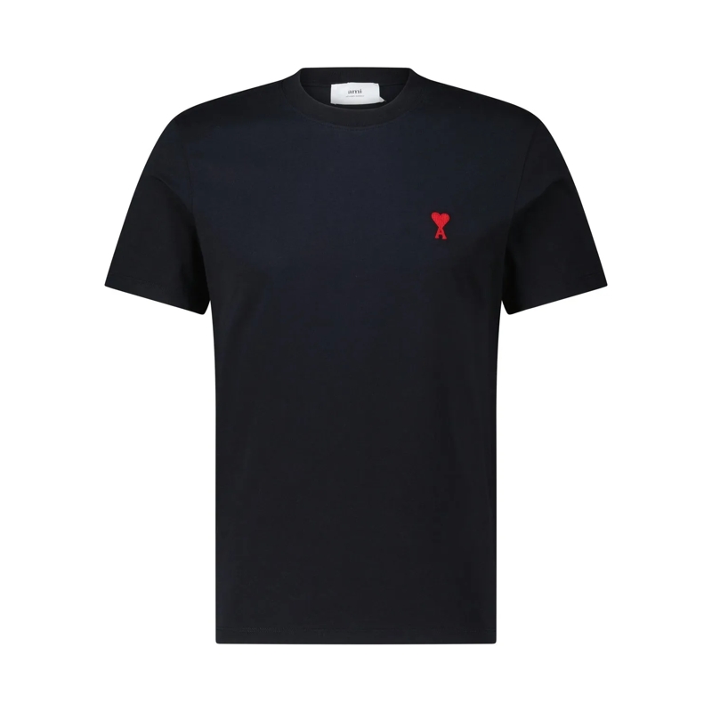 AMI Paris T-Shirt T-Shirt mit Logo Schwarz