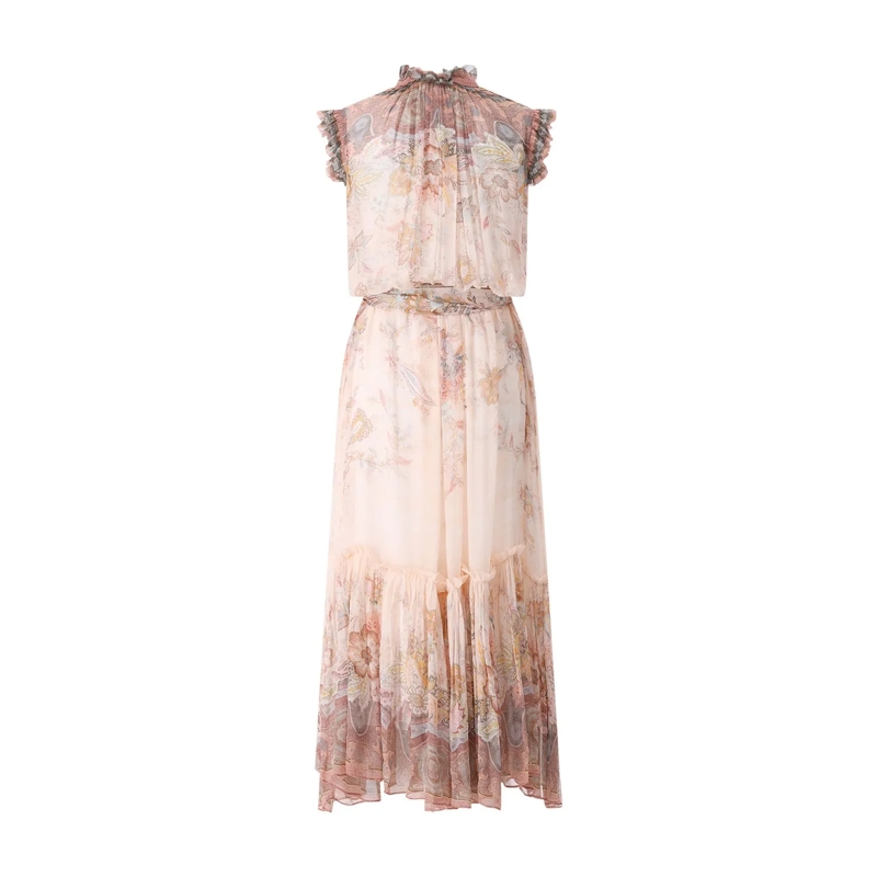 Zimmermann Maxikleid Kleid Alchemy mit Muster pink(Image 3)