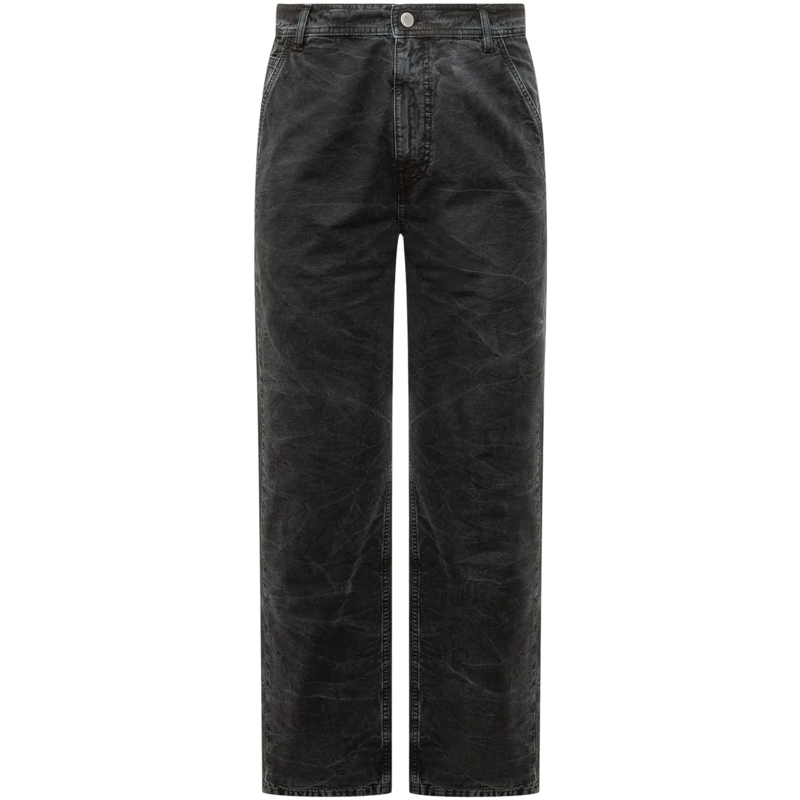 44 Label Group Jeans mit geradem Bein Jeans dunkelgrau