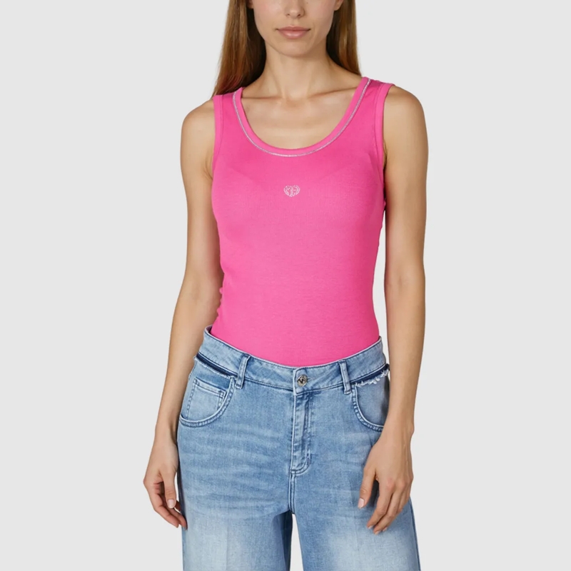 Marc Aurel Bluse Rippshirt pink(Image 3)