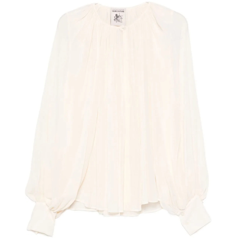 Semi Couture Chemisier Shirts Ivory weiß
