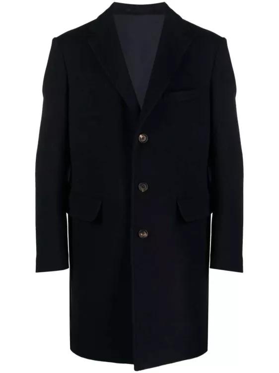 Eleventy - Felted Single-Breasted Coat - Größe 50 - black