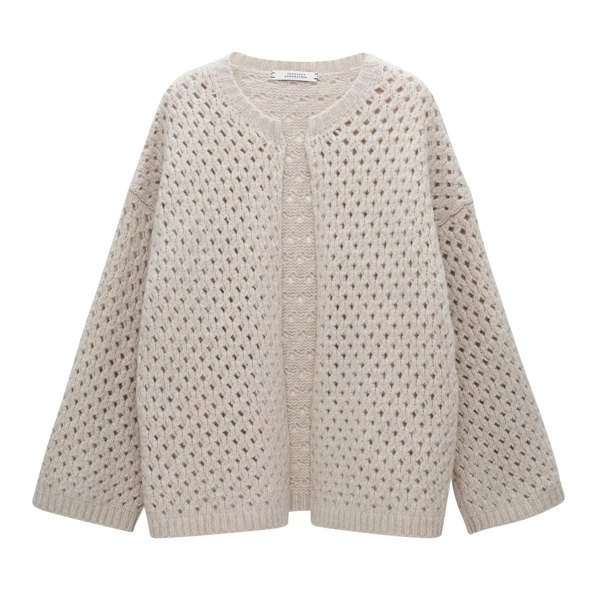 Dorothee Schumacher LUXURY STRUCTURES cardigan cozy light cream