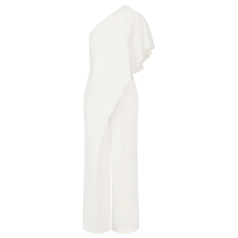 Apart Jumpsuit One-Shoulder Overall creme
