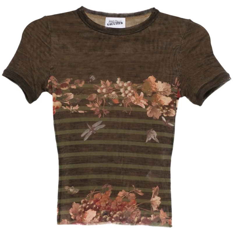 Jean Paul Gaultier T-Shirt Top Multicolour mehrfarbig