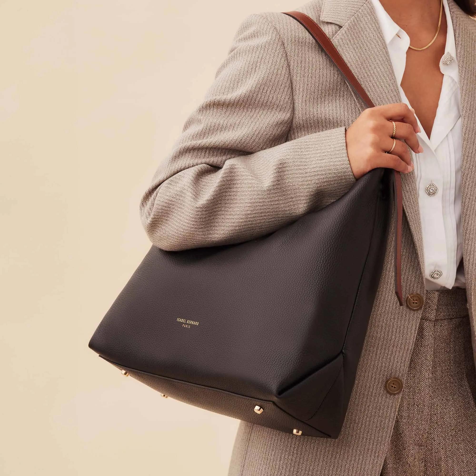 Isabel Bernard Hobo bags Honoré Muriel Schultertasche in zwart