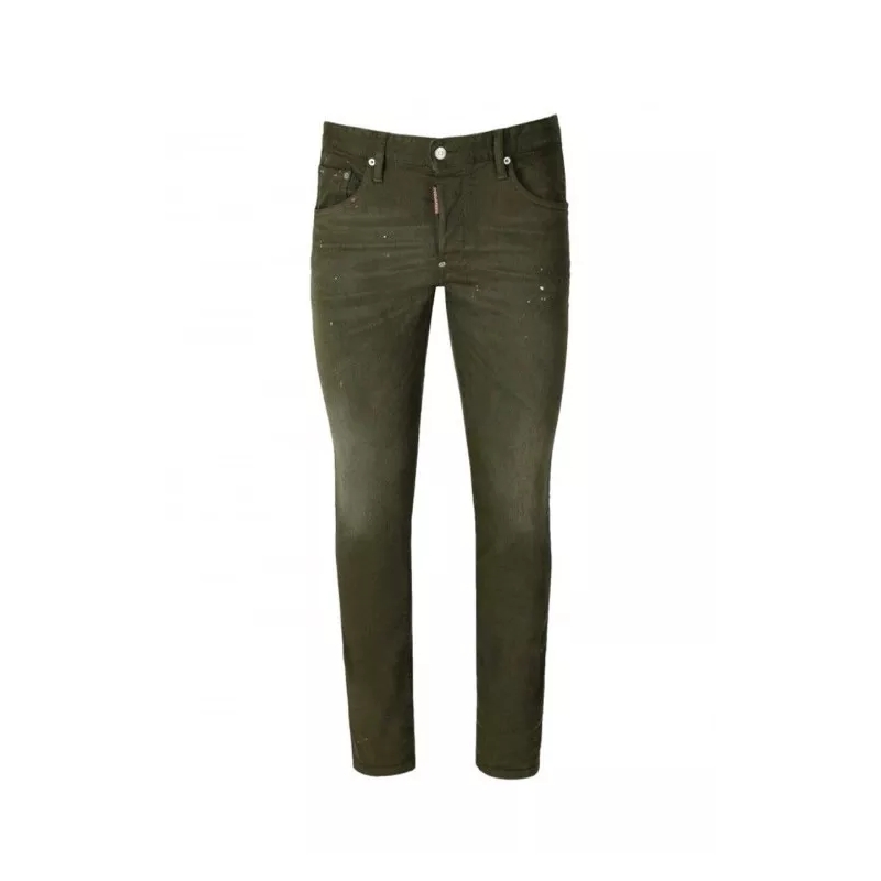 Dsquared2 Jeans Green Cotton Blend Jeans Green