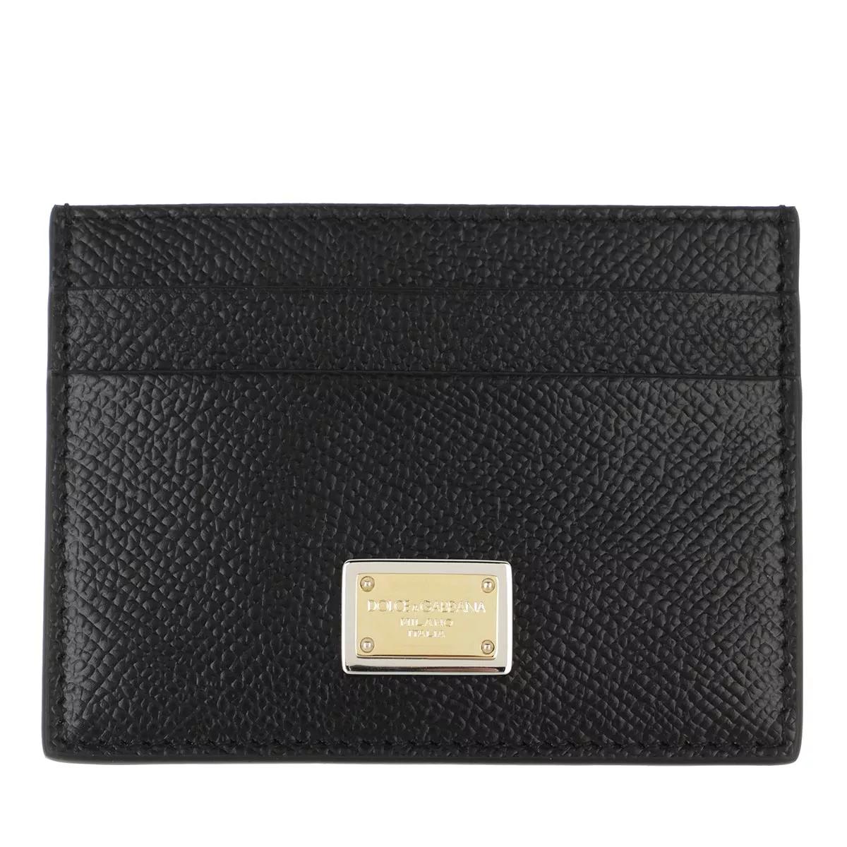 Dolce&Gabbana Portemonnaie - Card Holder Calfskin - Gr. unisize - in Schwarz - für Damen