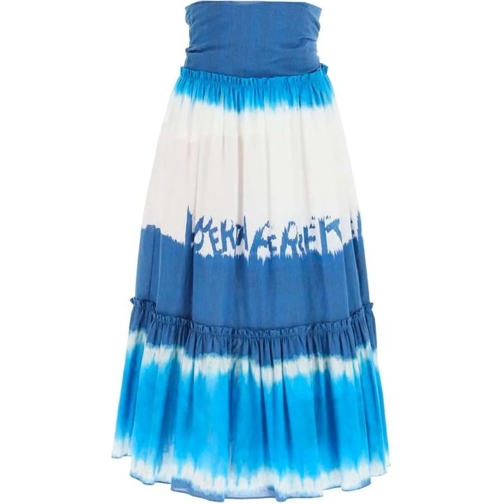 Alberta Ferretti Midi-Röcke Alberta Ferretti Tie Dye Midi Skirt blau