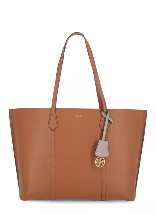 Tory Burch Shoppers - Brown Pebbled Leather Shoulder Bag in bruin-Tory Burch 1