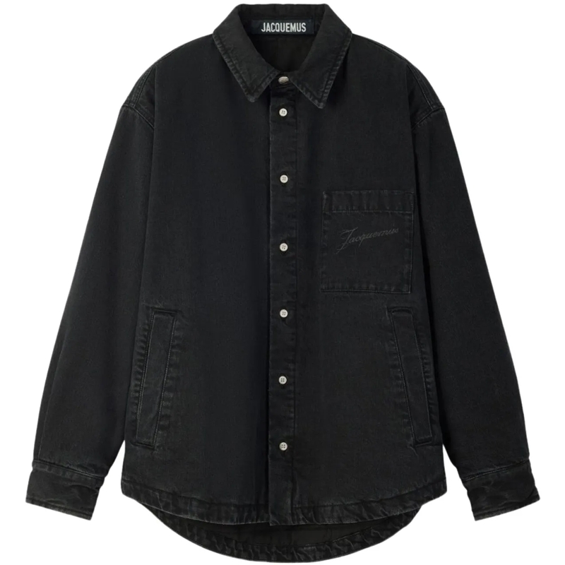 Jacquemus Haut décontracté 'La Chemise Boulanger' Overshirt Black