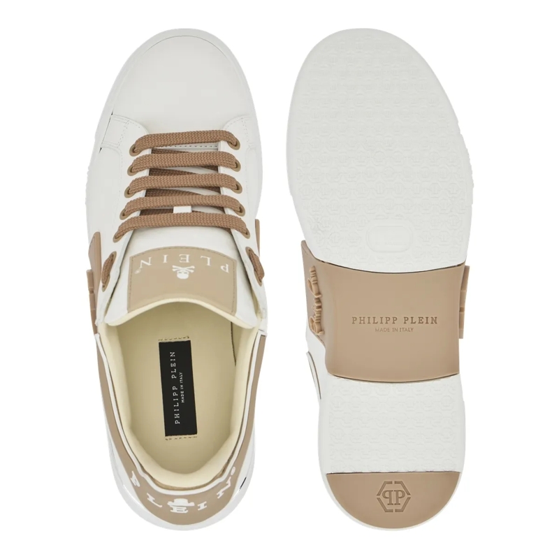 Philipp Plein Low-Top-Sneaker Low-Top Sneakers Phantom Kick$ beige(Image 4)