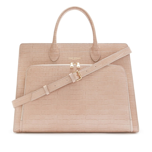 Isabel Bernard Crossbody Bag Honoré Nadine Kroko Handtasche Beige