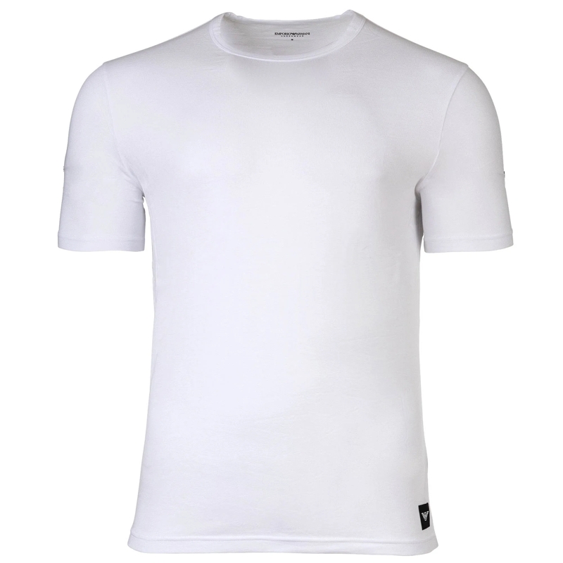 Emporio Armani Hemd ESSENTIAL LOGOLABEL 2er Pack blau(Image 2)