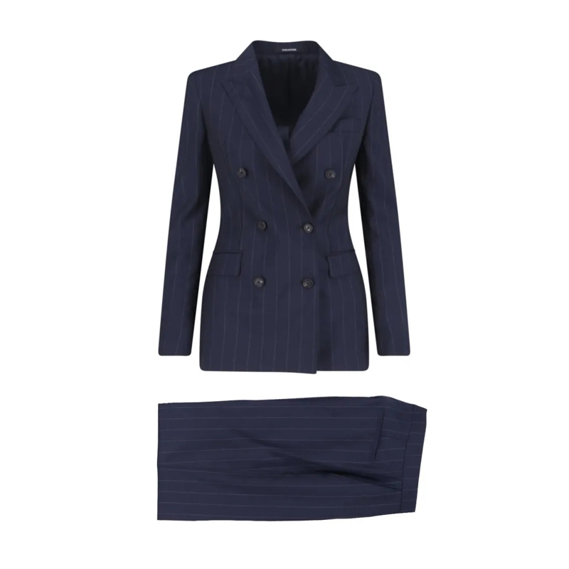 Tagliatore Pakcombinatie Parigi Double-Breasted Suit – Blue Blue