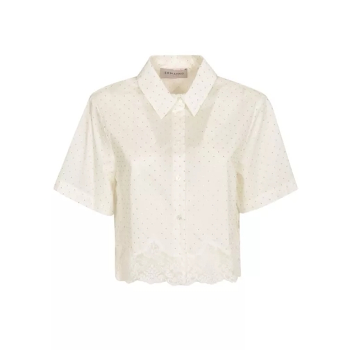 Ermanno Firenze Crop Shirt Neutrals 