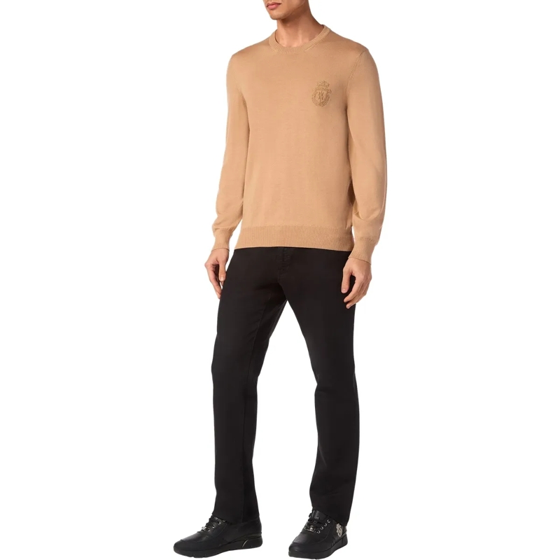 BILLIONAIRE  Rundhalspullover beige(Image 3)