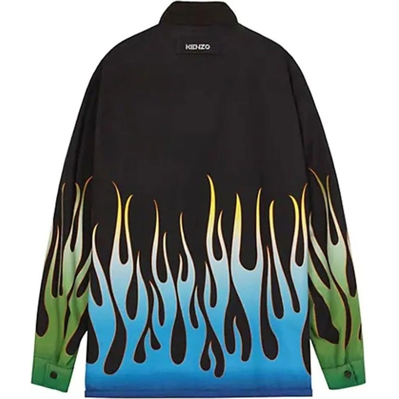 Kenzo Doudoune Kenzo Flame Print Reversible Jacket schwarz(Image 2)